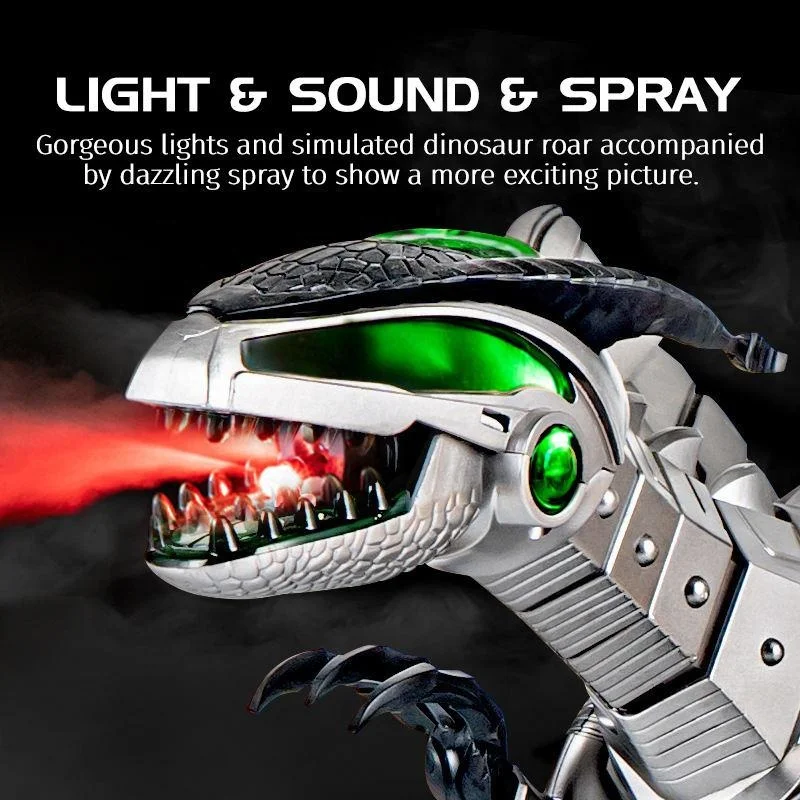 Walking Electric animals & dinosaurs Toys with Light and Sound dinosaur walking toy spray For dinosaur kids toy
