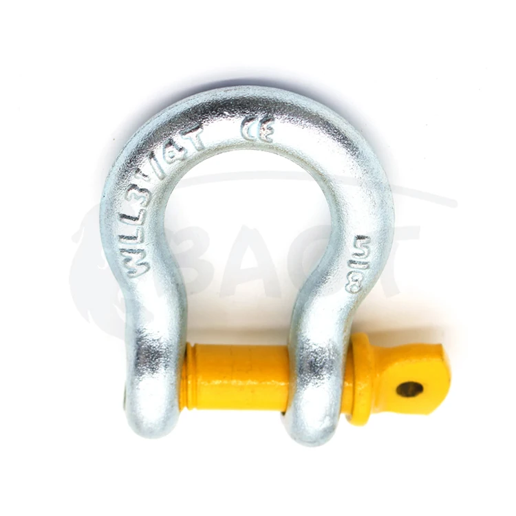 BAOT New US Type Hot DIP Galv Screw Pin Drop Forged Grade S 209 Bow Chain Shackle