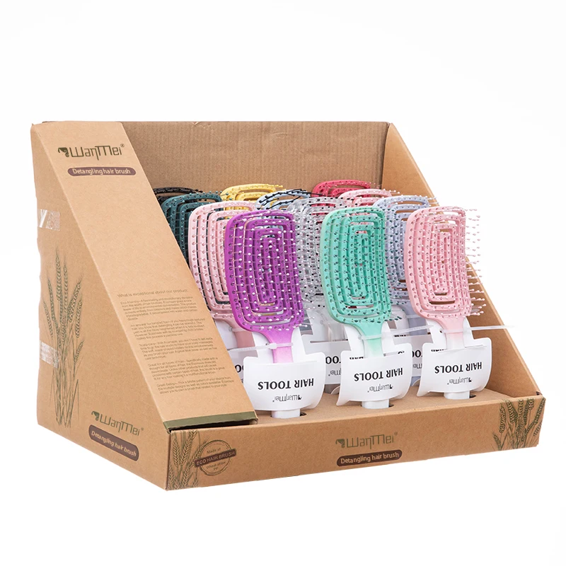 Fashion Design Hair Comb for Women detangling small curly hair brush Hollow Brush Wet And Dry Hair Detangling Brush