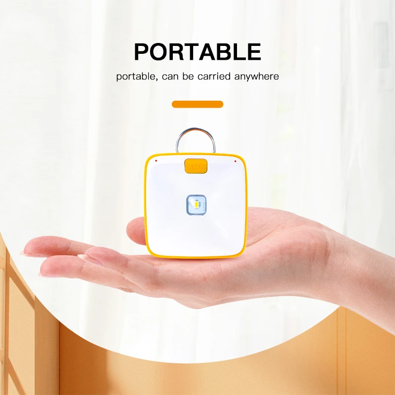 2 level orange square led reading light