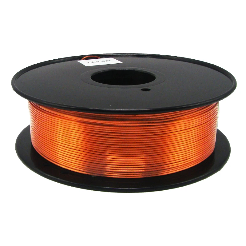 Silk Pla Filament 1kg 1.75mm Cooper color 3d Filament for 3D Printer