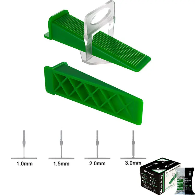 Tile clips leveling system Ceramic plastic tile spacer Level wedges