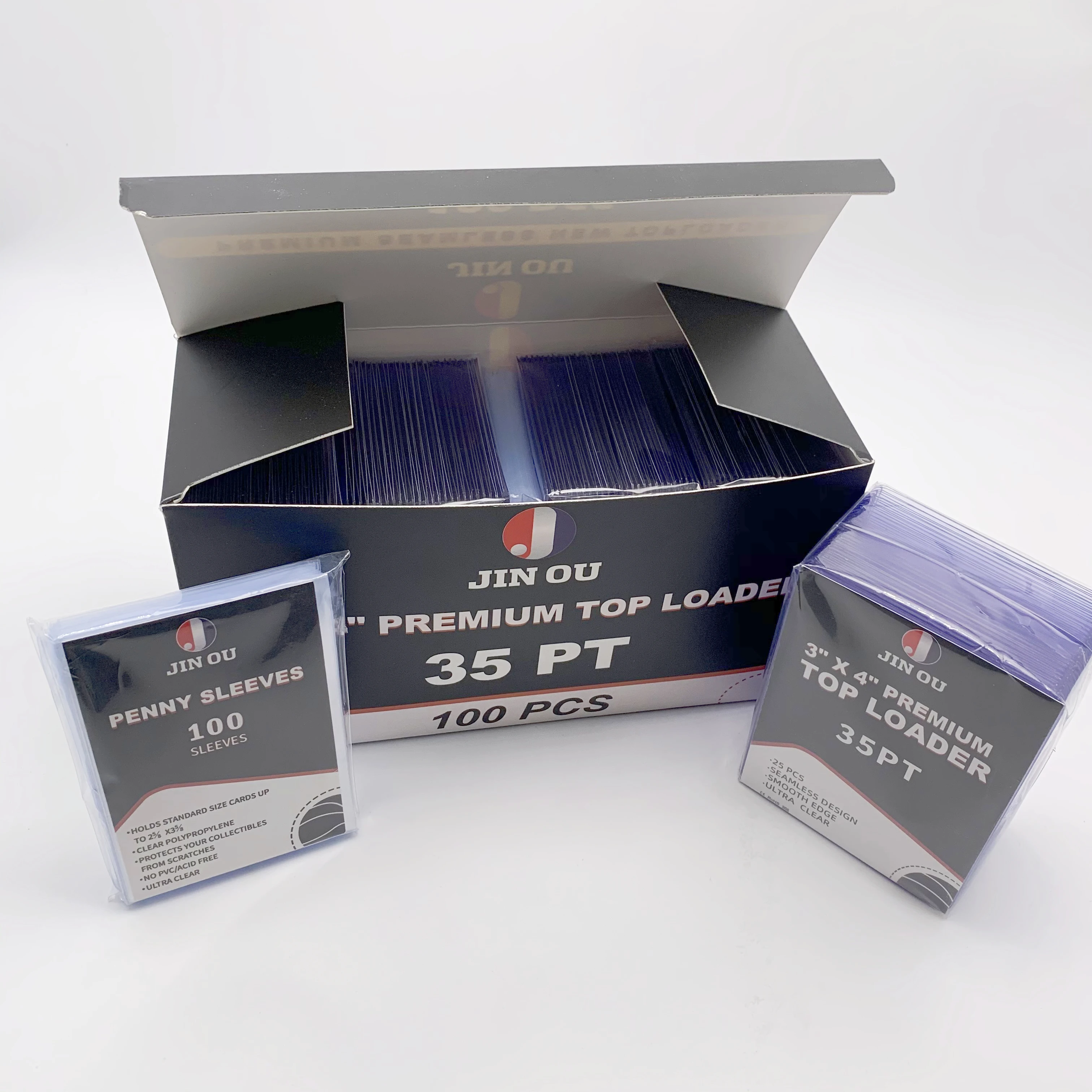 100 пакет toploaders и прозрачные рукава для коллекционные торговые карты Ultro Pro