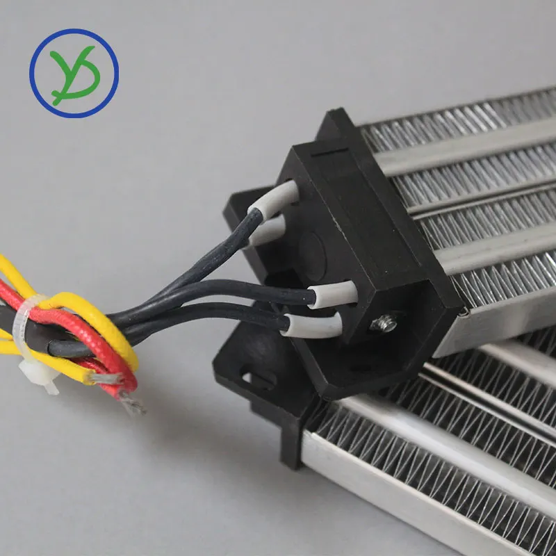 200W AC/DC 12V Insulated PTC ceramic air heater constant temperature 120*50mm for egg incubator