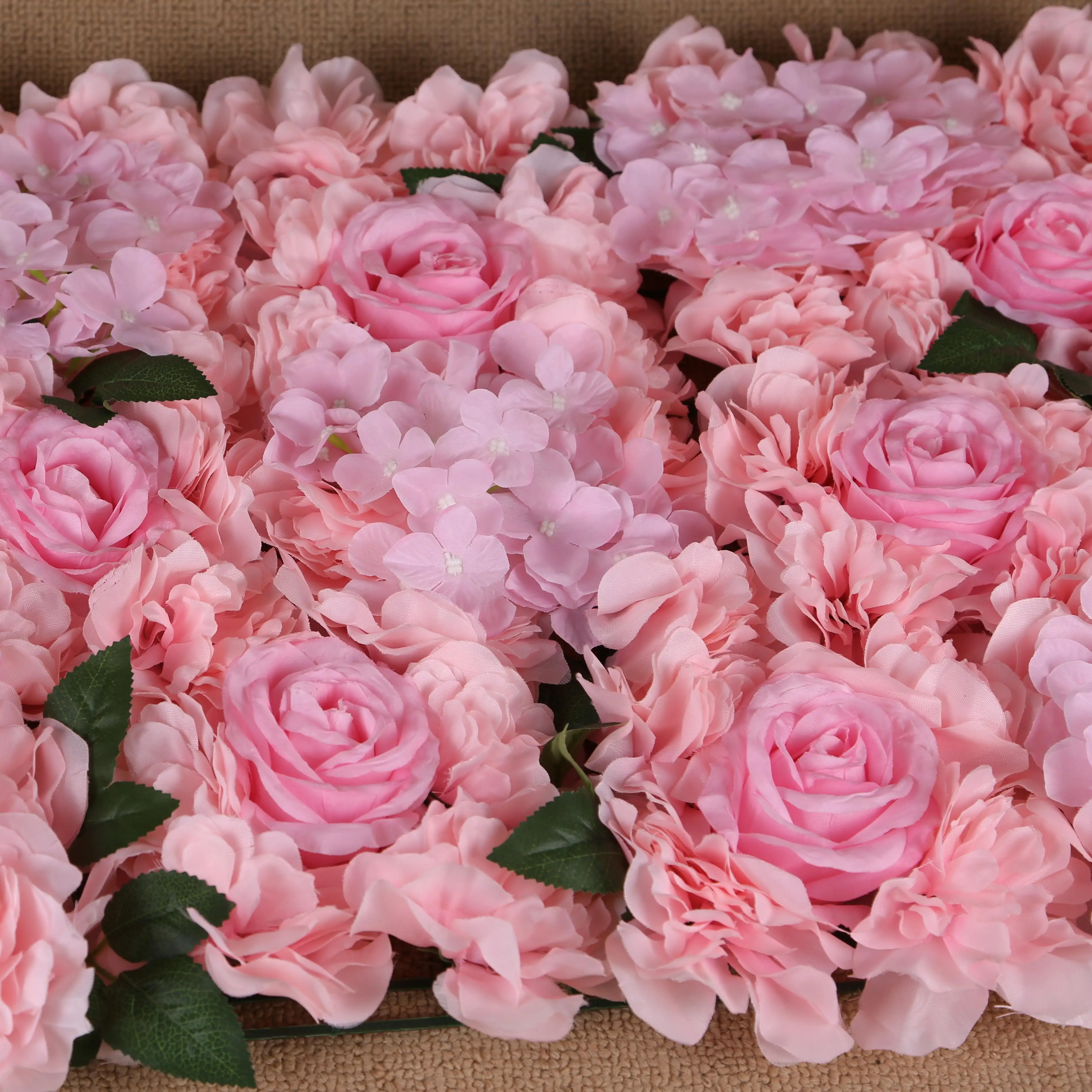 Artificial Plants Event Flower Wall Curtain Backdrop Luxury Silk Rose 3d Roll Up Backdrop Wedding Decor Flowerwall