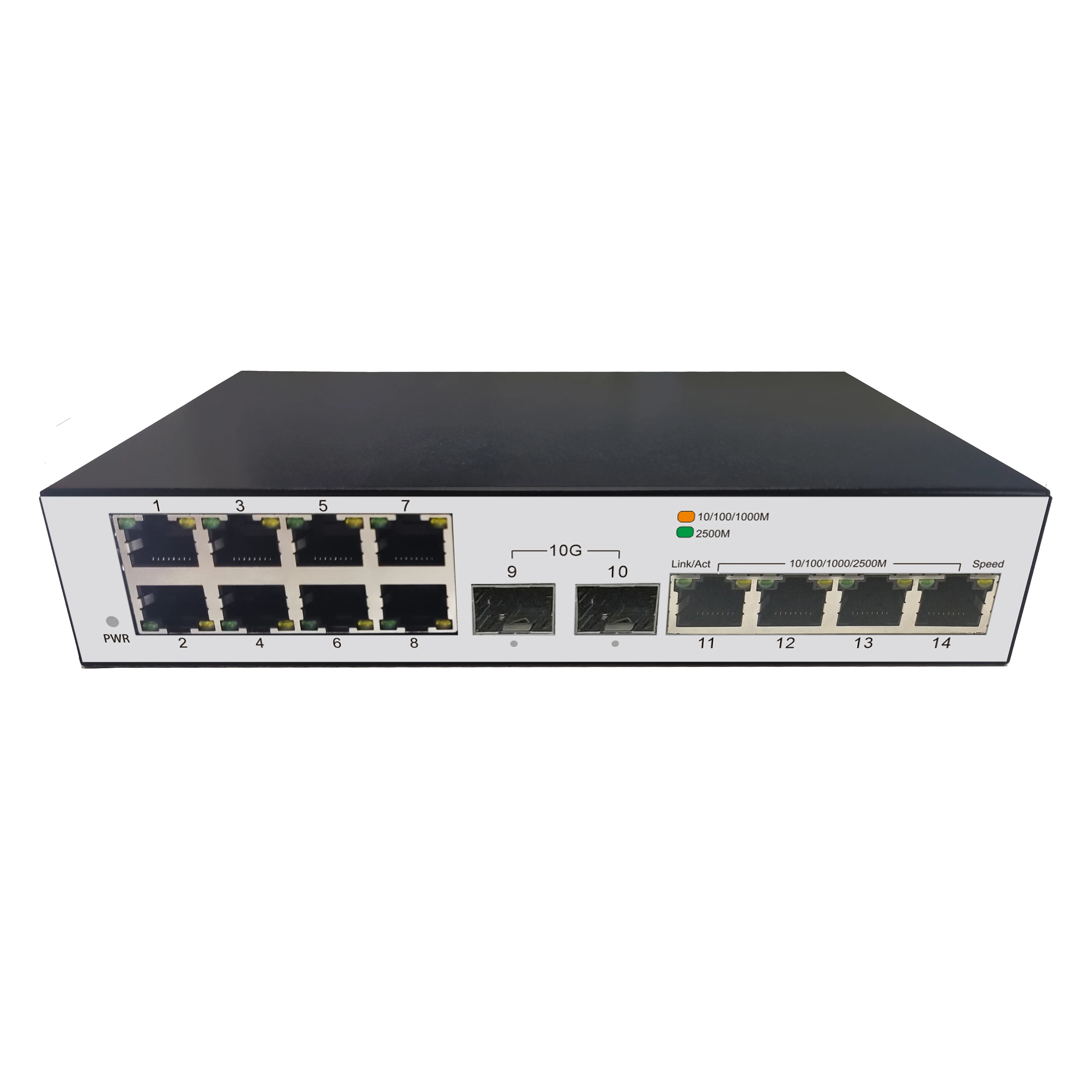 PDnet 8*1G 4*2 5G SFP + 2*10G XGT переключатели непитания по сети Ethernet шнур переключателя