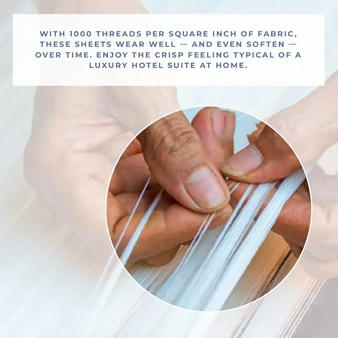 Factory Manufacture 5 Star 300 Thread Count 3Cm Sateen Stripe Bedsheets 100% Cotton White Bed Sheet Set Use Hotel