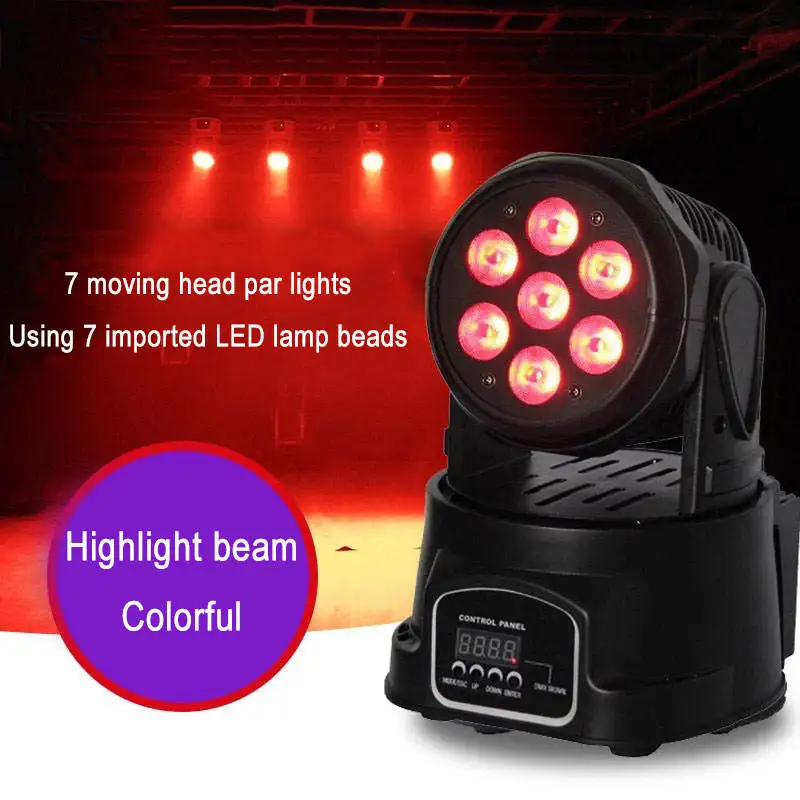 7 Bee 10w Eu Us Stage Effect Light 110v-220v Sound Control Colorful Dmx Shake Head Beam Laser Projector Light Ktv Bar Lamp