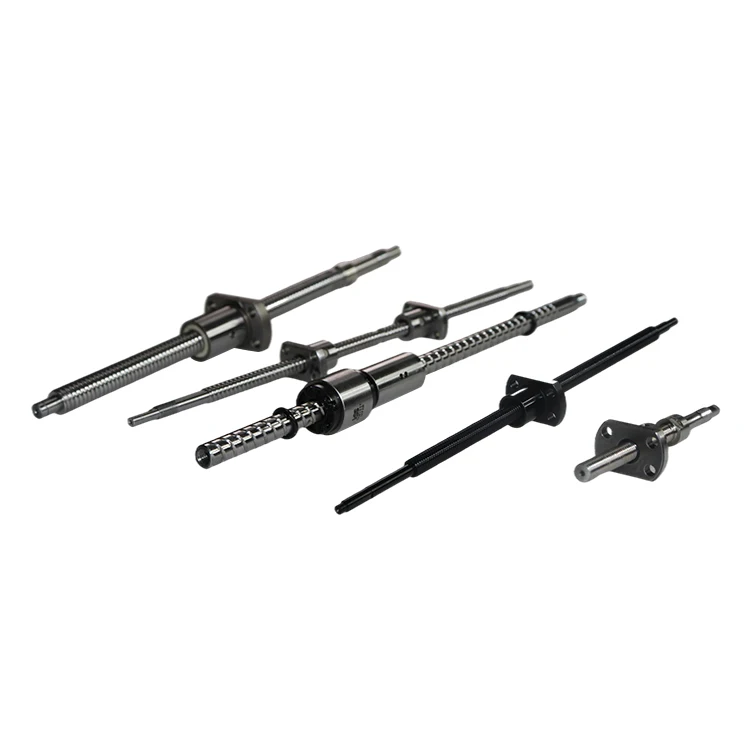 Flange Single nut chrome steel  Rolled Ball Screw 0602 precision C3 C5 C7 C10 CNC machine