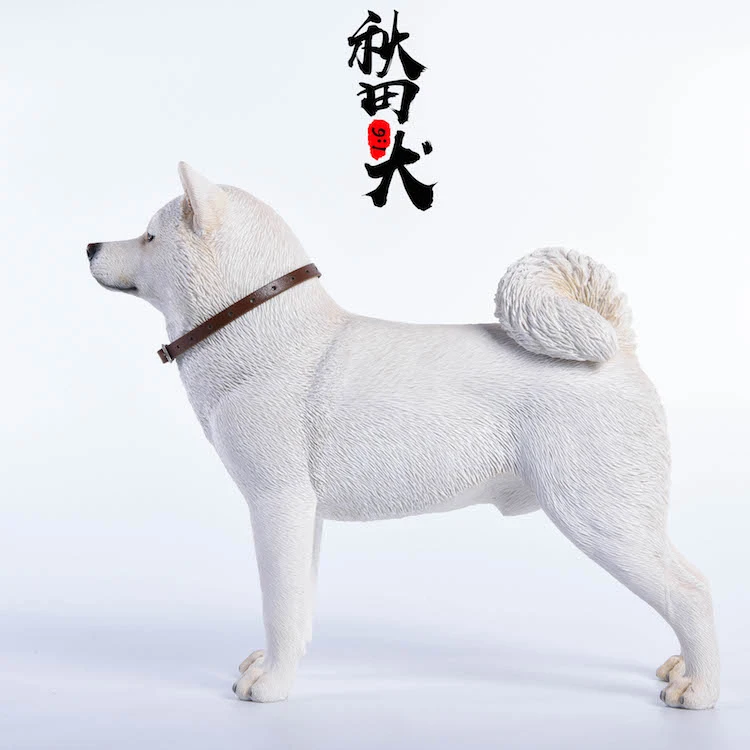2022 New Arrival Resin Model Akita Dog Animal Figurine  Decoration for home