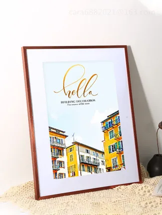 Decorative Black Colored Square Plastic PVC Photo Picture Frame in Custom Sizes