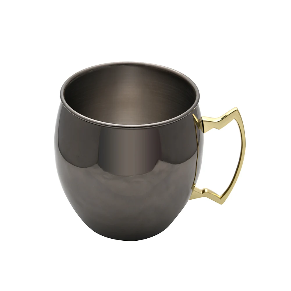 
600ml 304 stainless steel hammered multicolor plating Russian moscow mule mugs 