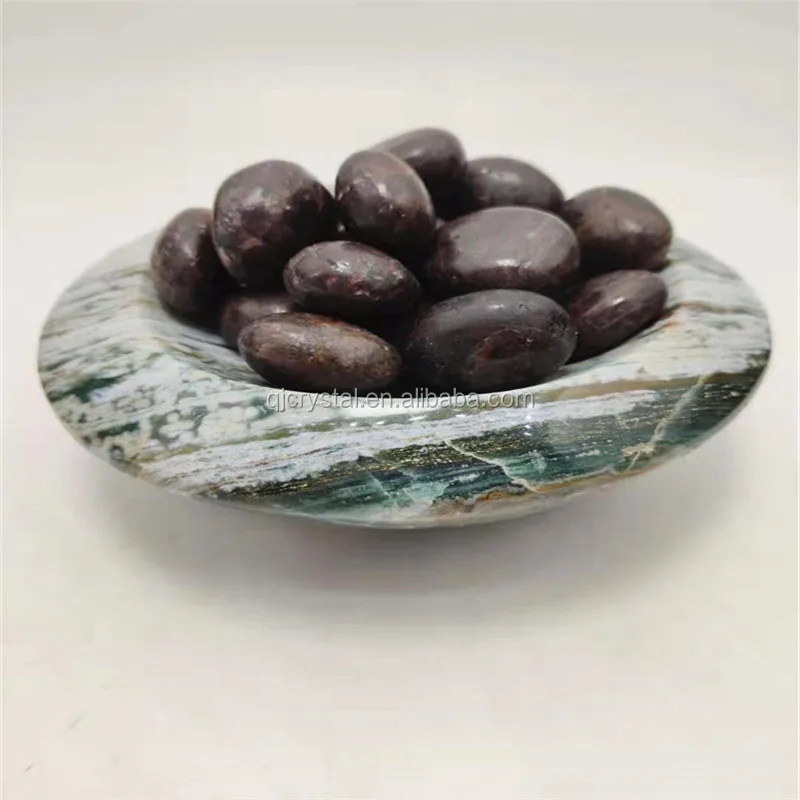 Wholesale Natural Garnet Crystal Raw Tumbled Stone Rough Stone Macadam Gravel Garnet crystal Palm for Raw material