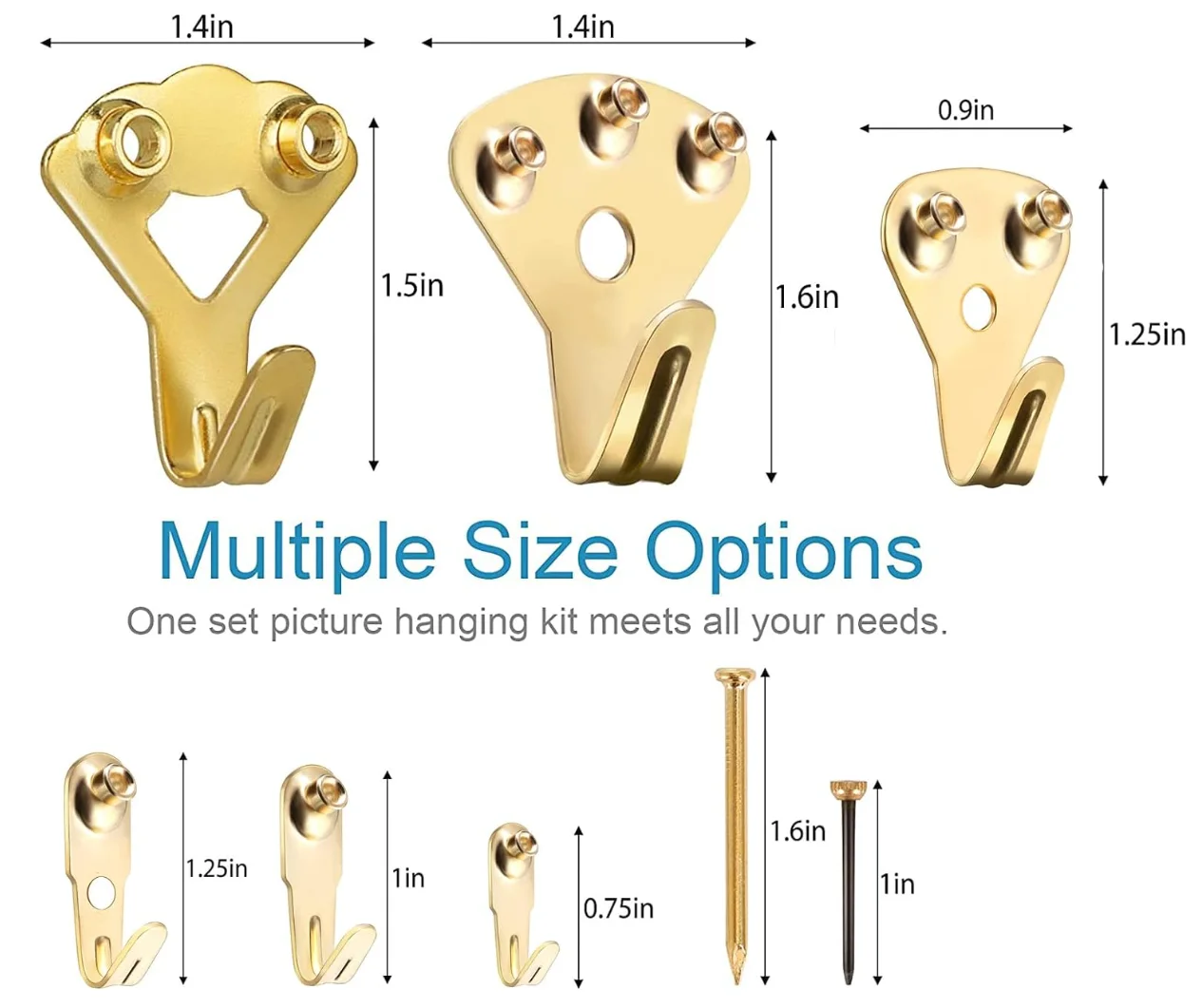 Picture Hooks for Hard Walls Picture Hanging Heavy DutyFrame Hooks Picture Hangers With Nails