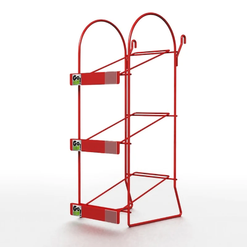 RUIMEI 3 Tier Mat Storage Rack, Supermarket Display Rack Metal Wire Storage Rack For Retail Store