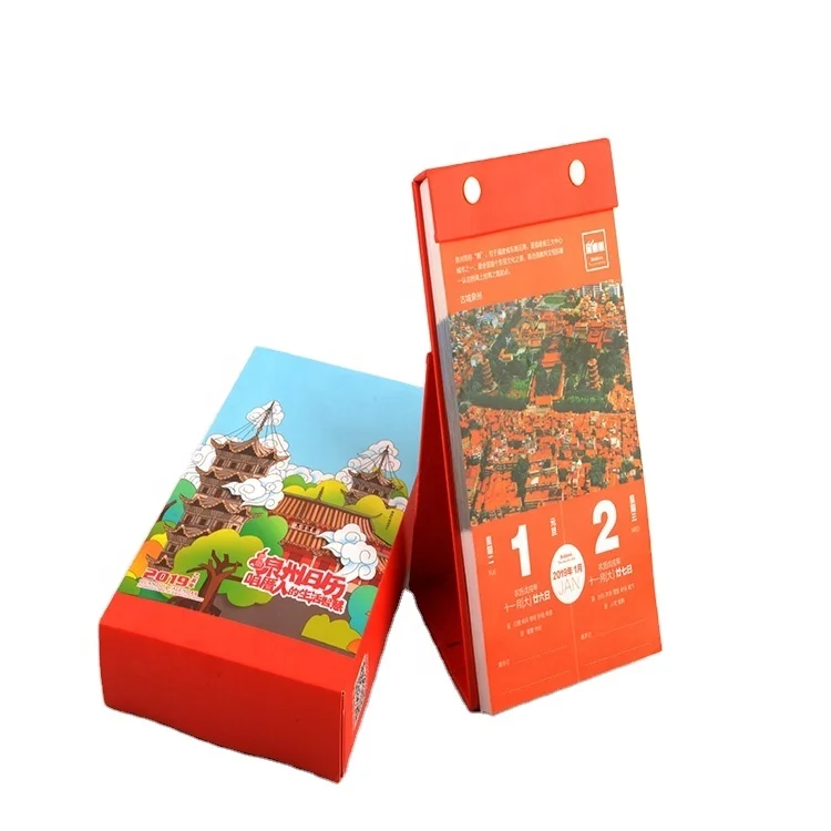 
Hot sale factory direct child cube desk calendar book 