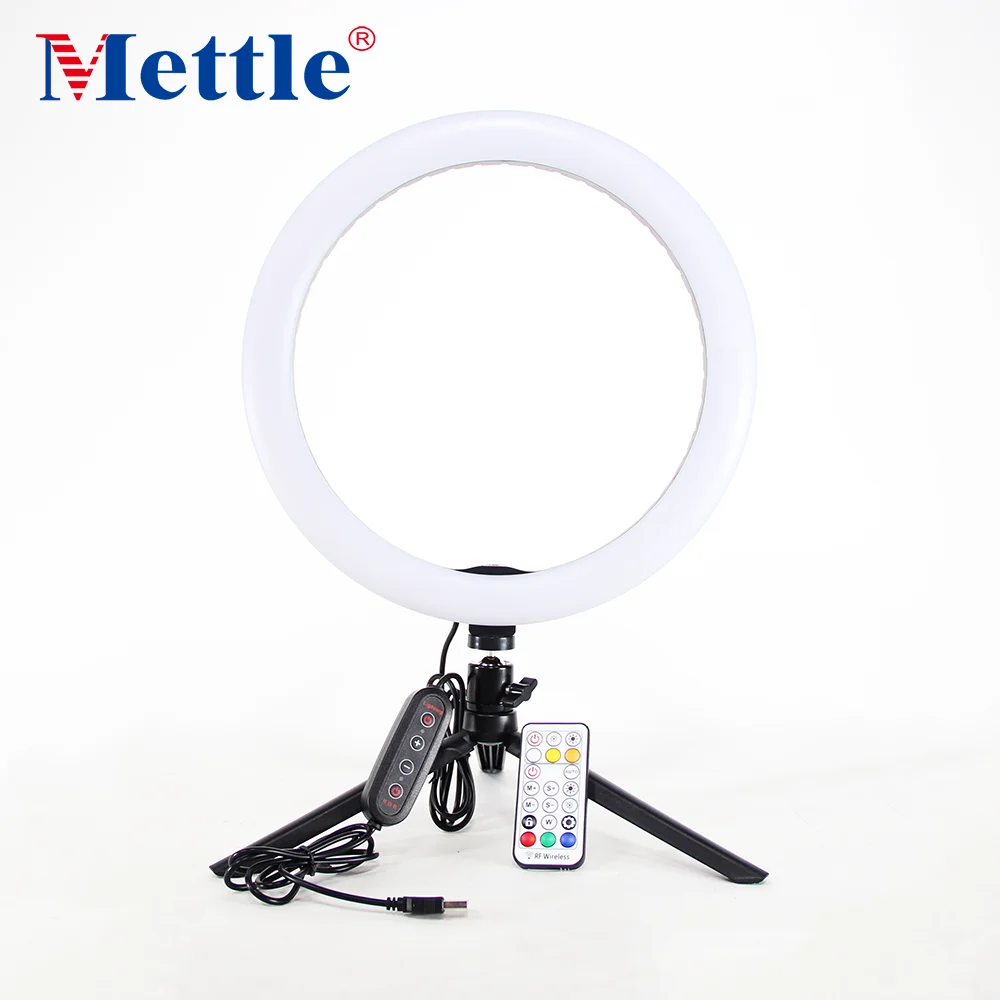 Photographic RGB small portable circle round LED video ring light