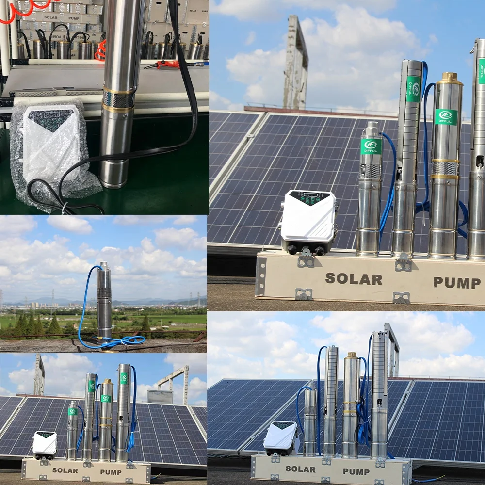 48v Dc High Pressure Submersible Solar Powered Irrigation Water Pump