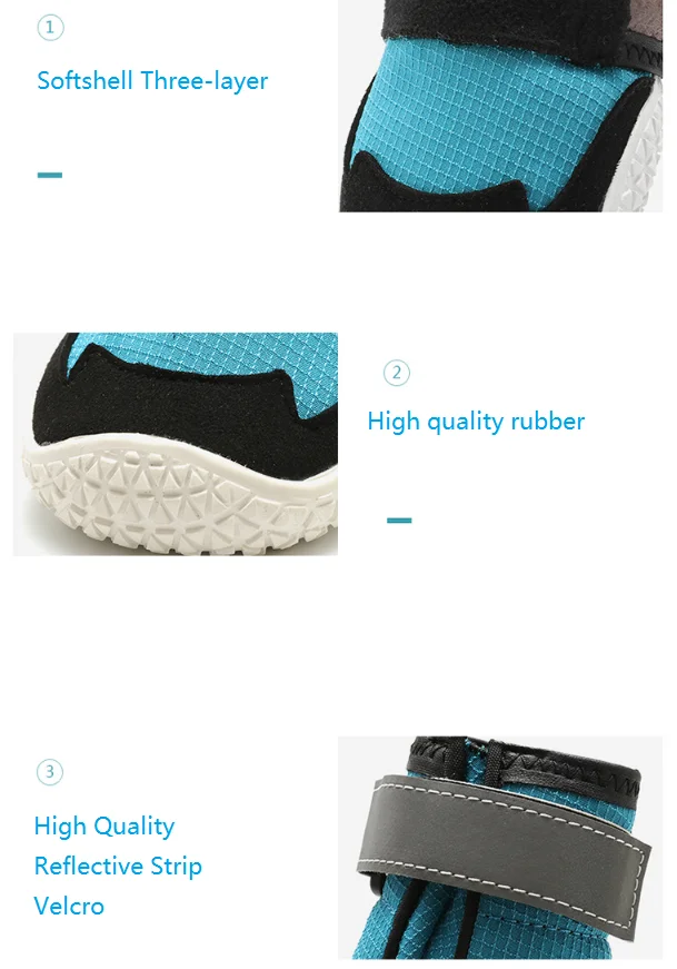 Non-slip Breathable Comfortable Dog Shoes Factory Wholesale All Season Can Wear Waterproof Customized Logo Modern Sustainable