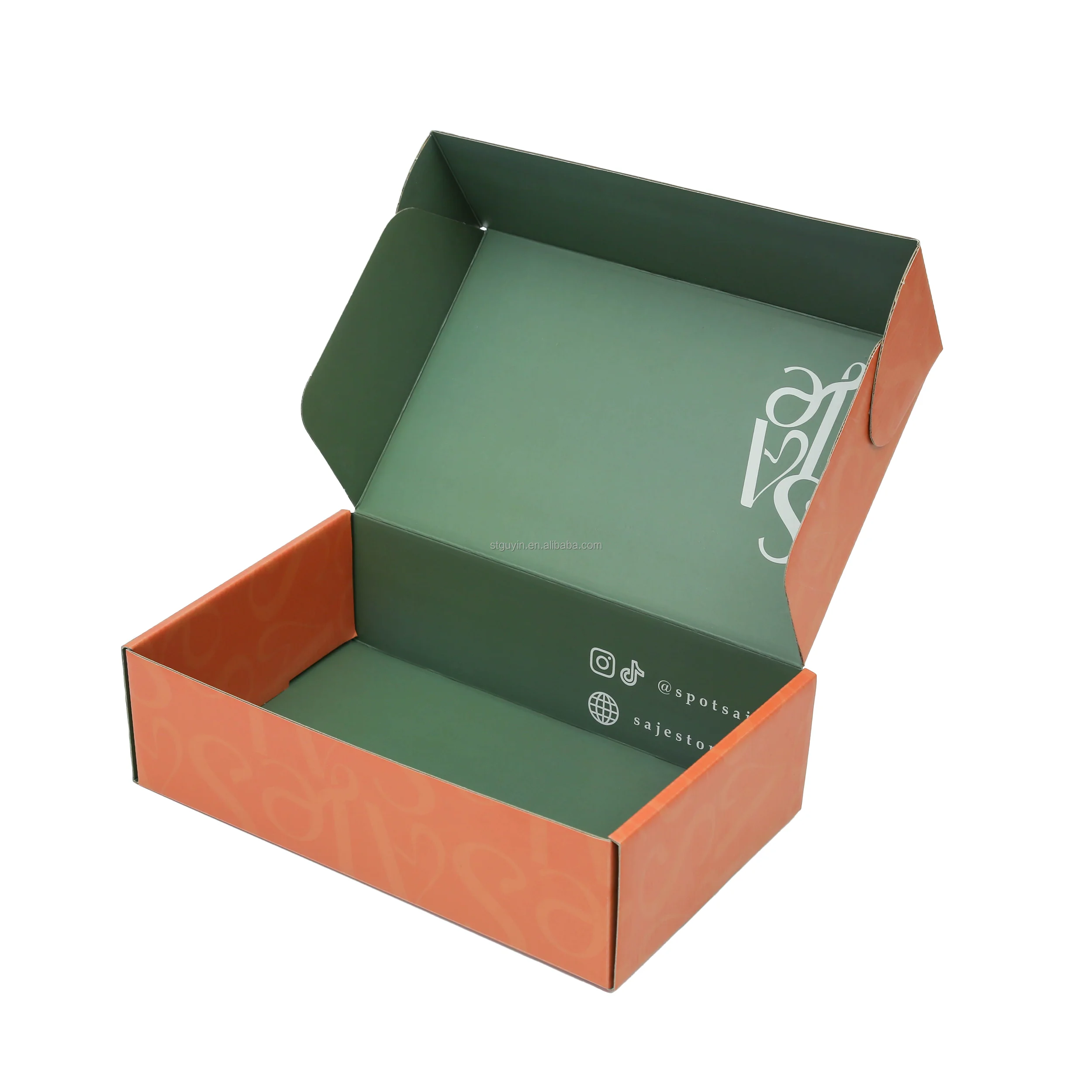 Customized Logo Folding Shipping Boxes Corrugated Carton Box For Hoodies Underwear Clothing Packaging Boxes