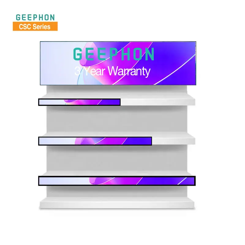 Free OpenAPI SDK U.S warehouse 3 year warranty shelf screen advertising screen  lcd screen display stretched bar lcd displays