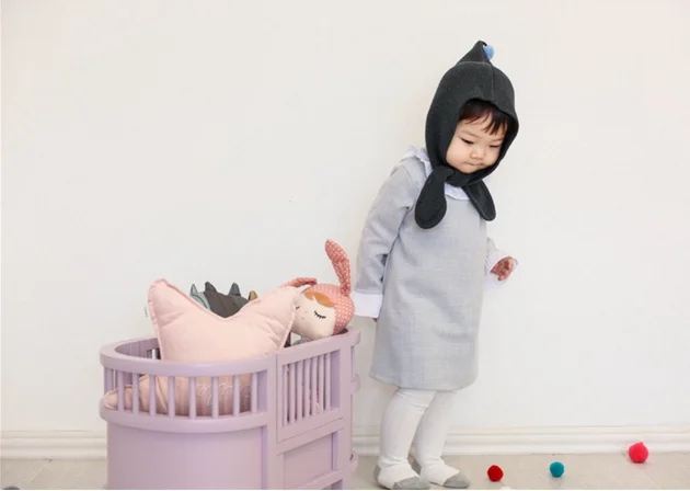 Wooden Baby Doll Beds Mini Bed Wooden miniature role play toy set for early education