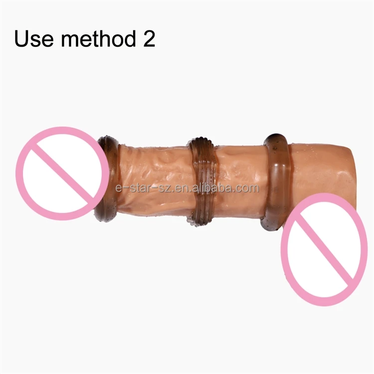 Penis Rings for Men Delay Ejaculation Erotic Sex Toys Cock Rings for Small Penis Love Ring Elastic Dick Enlargement Extender Set