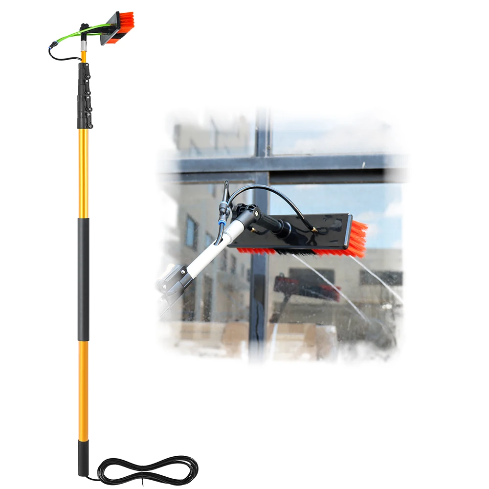 Portable Water Fed Aluminum Pole Window Solar Panel Cleaning System