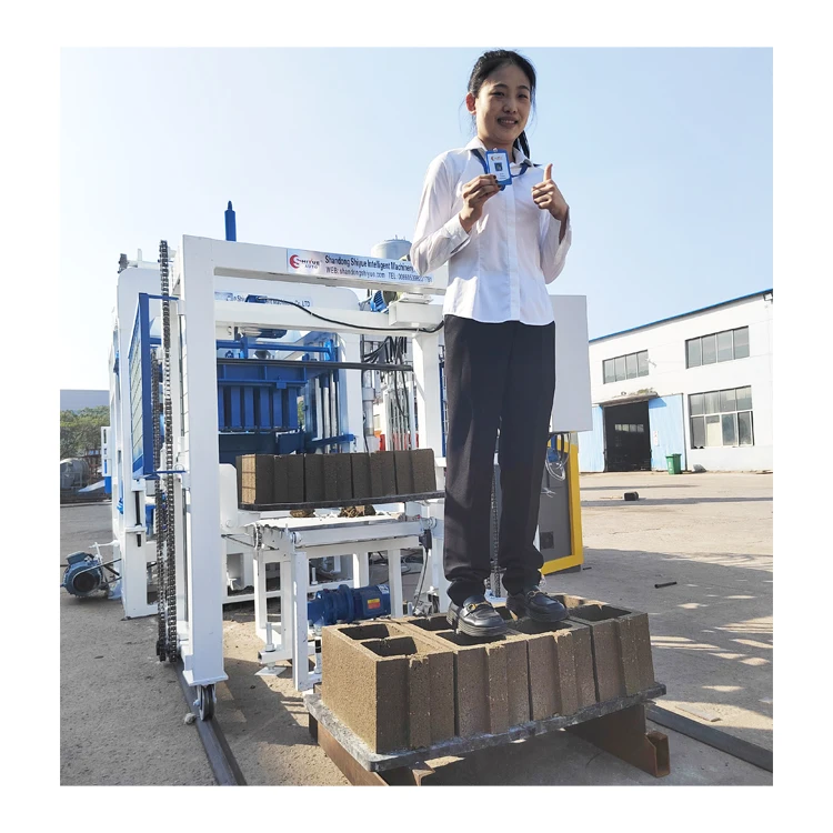 QT4-15 Hallow Block Manufacturing Fully Automatic Concrete Interlock Brick Making Machine Price for Sale