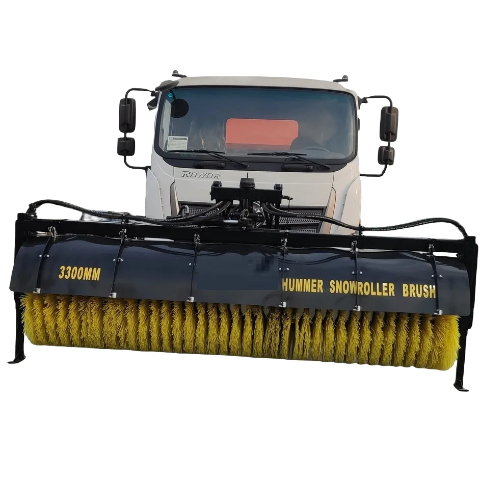 3300mm Hummer Snow Roller Brush Sweeper Truck Mounted Snow Cleaning Blower Remover Shovel Trucks