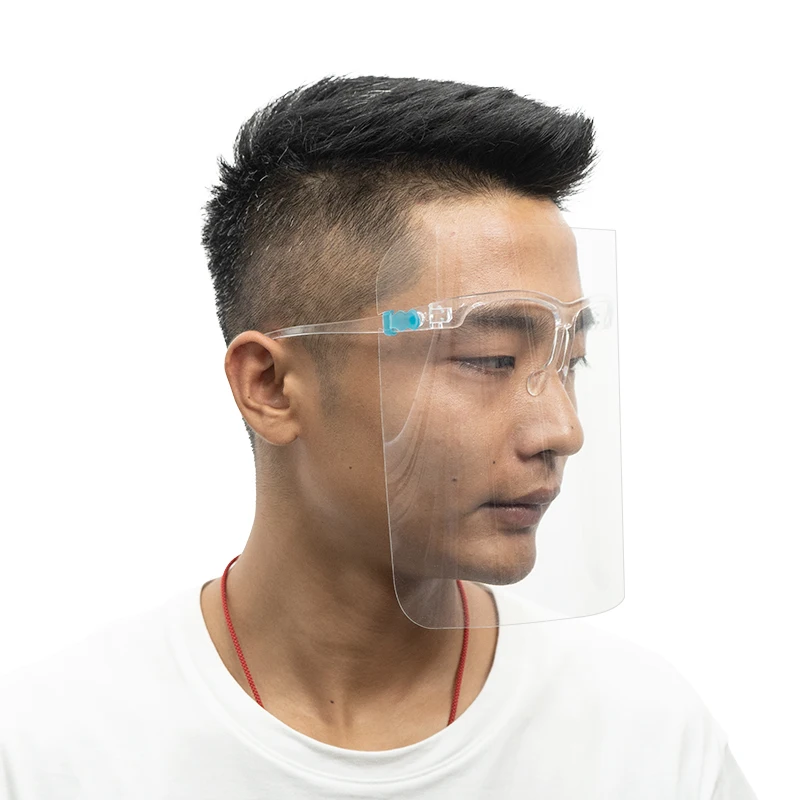  Wholesale Plastic Face Shield With Glasses Dust-Proof Protect Anti Fog