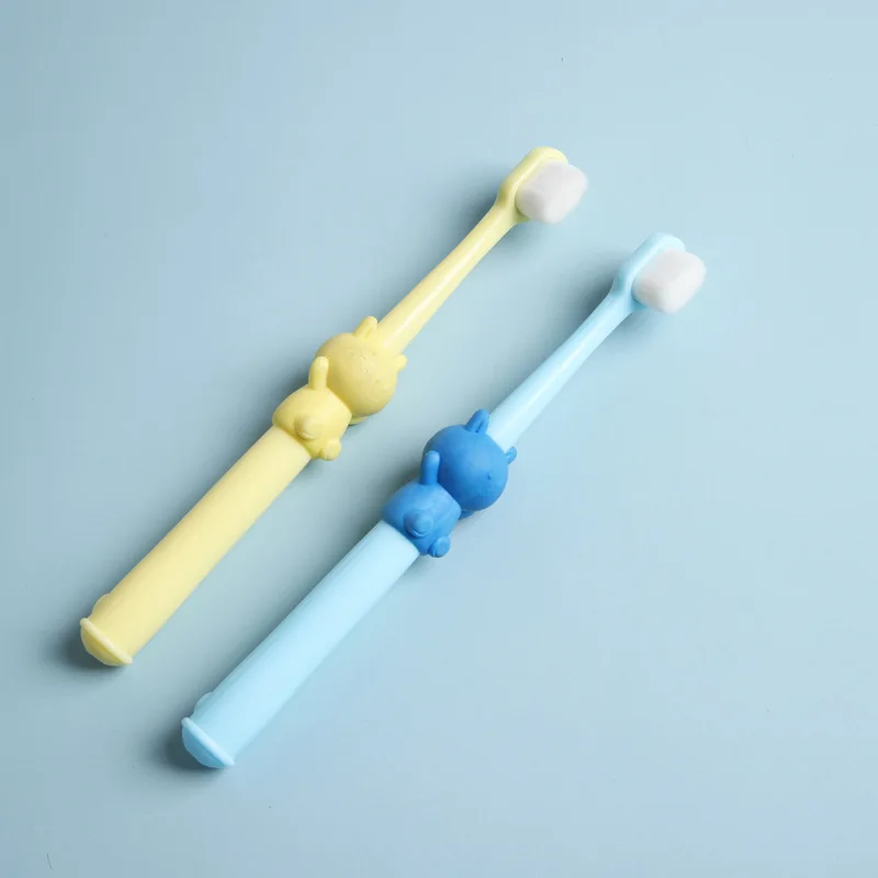 China Factory Custom logo 20000 Micro Nano Bristle Kids Baby Toothbrush