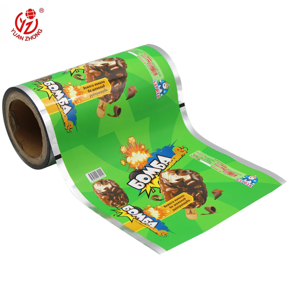 Hot Sale Moisture Proof Mopp/Vmpet/Pe/Vmcpp Custom Size Bag For Food Package Aluminum Foil Film For Ice-cream