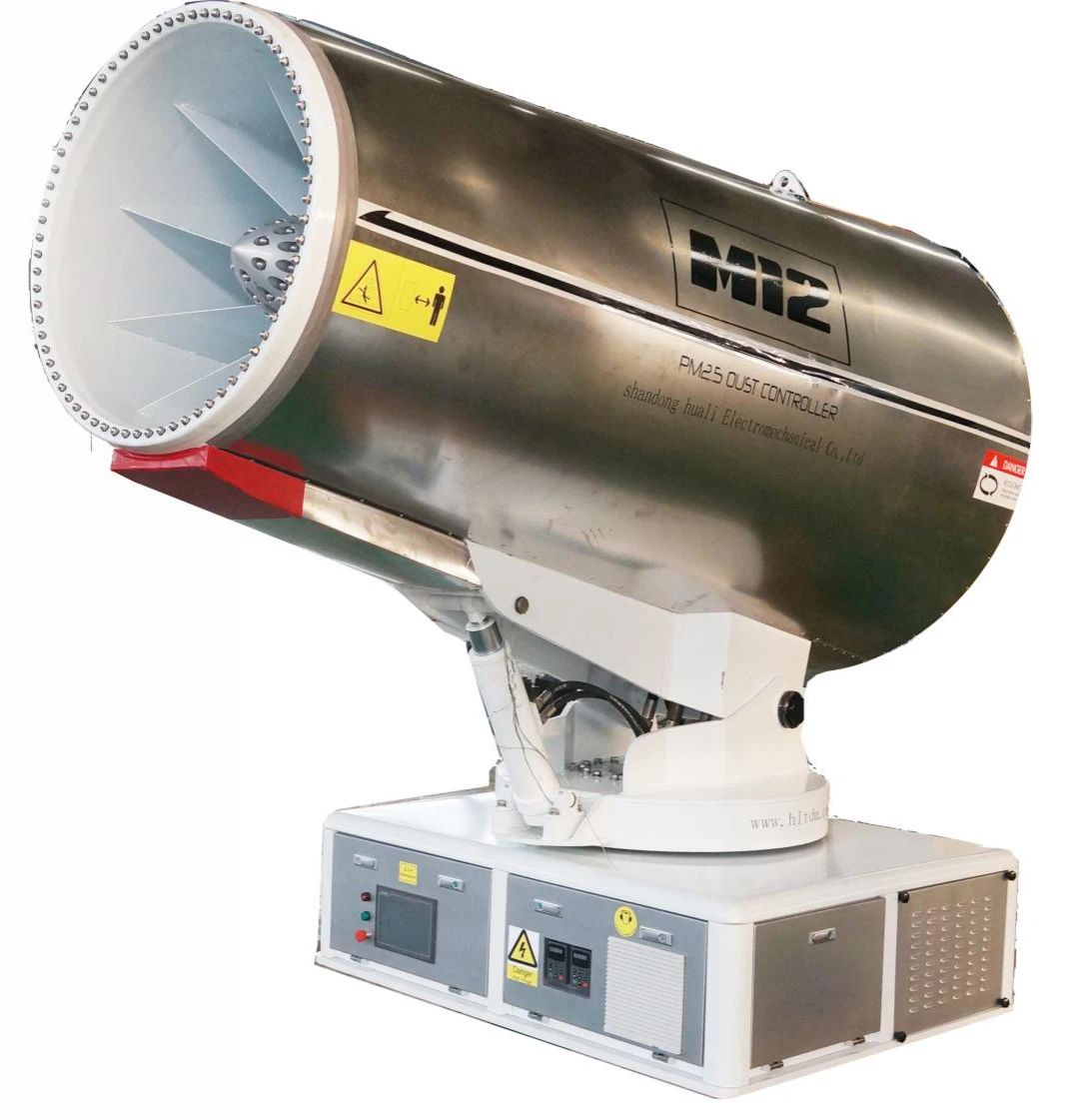 High Pressure long range water mist sprayer 120m sprayer fog cannon for construction sites dust control fully automatic