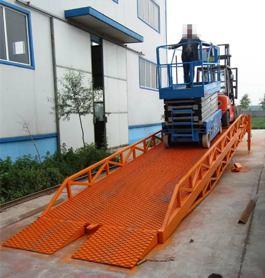 8000kg Capacity Loading And Unloading Container Ramp Dock Plate For Truck Fixed Ramps