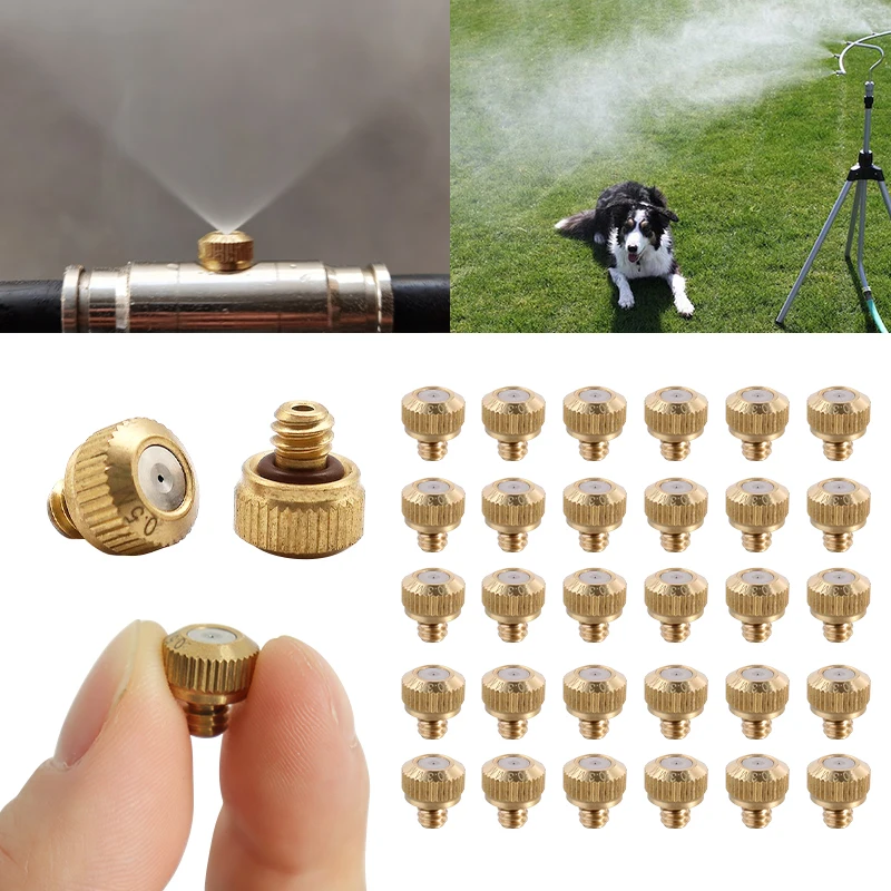Cozymist Long Lasting 10/24 Thread Low Pressure Brass Water Mist Nozzle For Spray Cooling
