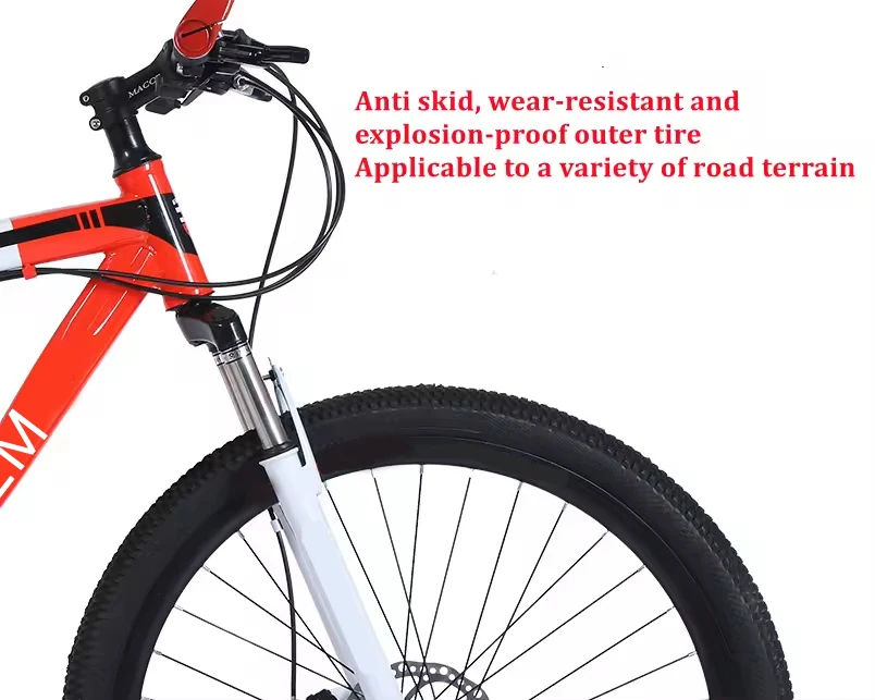 High quality double disc brake Fitness shaping Aerobic exercise 21 speed mountainbikes 24 inch mountain cycle