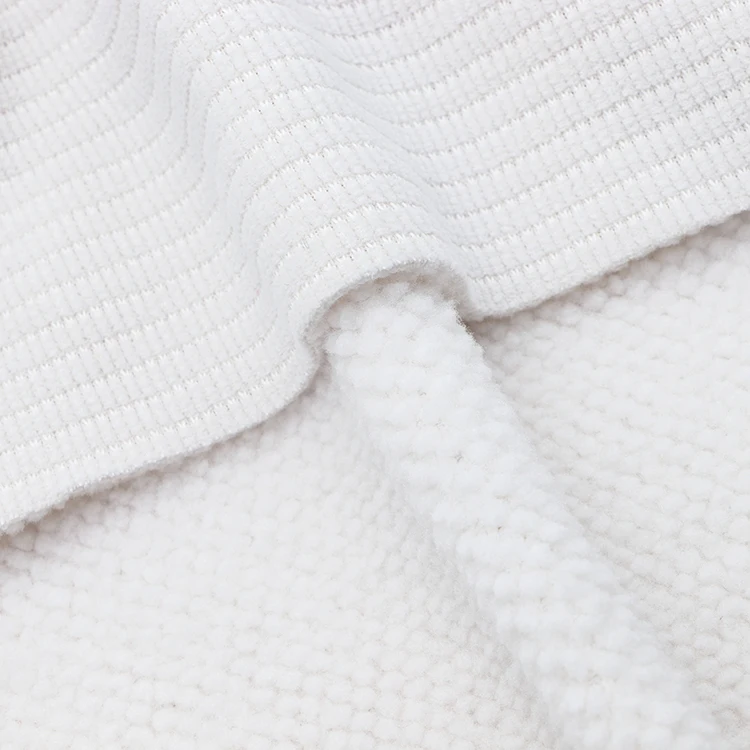 New Design No Bonding Double Face Polar Fleece 100% Polyester Dyed Anti Pill Knitted Fabric for Coat Hoodie Sweatshirt Garment