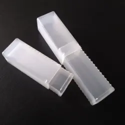 Transparent plastic square telescopic pack tube for CNC end mill tool packing