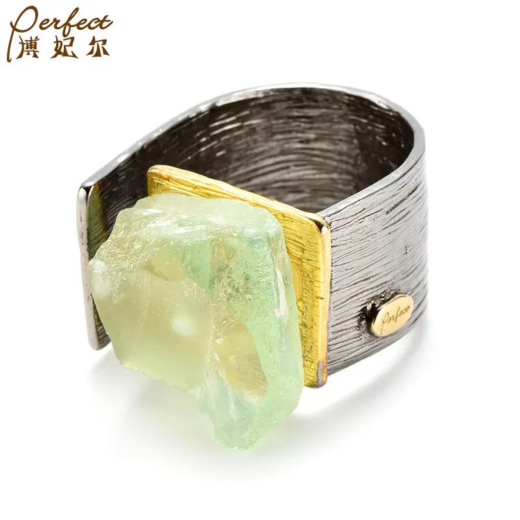 Recommend Top Fashionable Selling Custom Irregular Recycled Made Rings Latest Wedding Ring Designs 18 K Gold Plated Ring