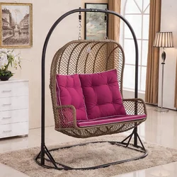 Excellent quality double seat rattan hanging chair outdoor indoor swing chair for adults