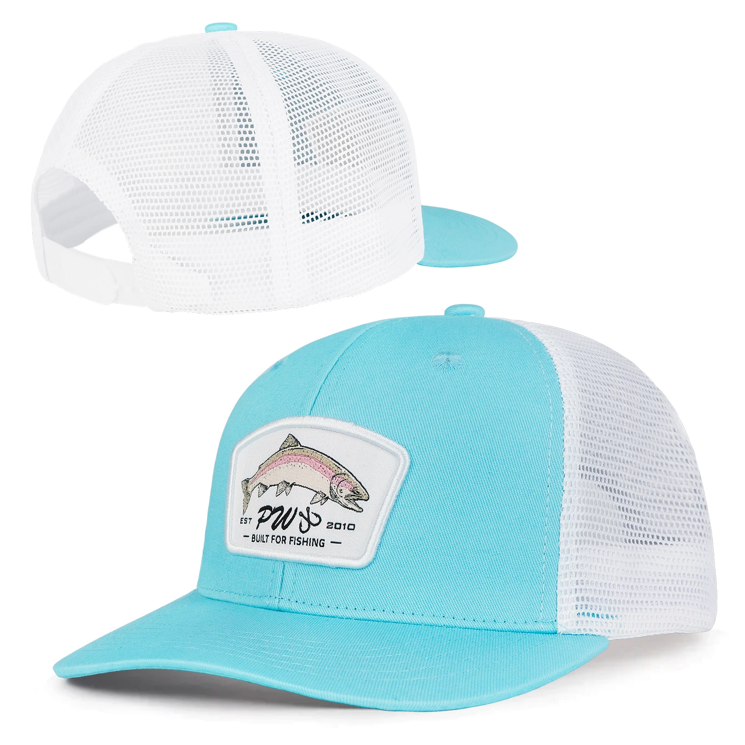 Pre Curved Polyester Mesh 6 Panel Camouflage Prints Blank Custom Real Tree 112 Camo Trucker Hats For Fishing Hunting Hiking