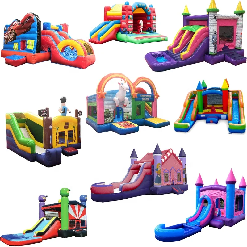 Commercial Inflatable Moonwalk Bouncy Jumper Castle Inflatable Bouncer Slide Combo