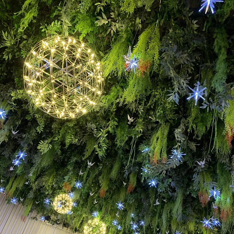 Wholesale Plastic Plant Faux Fern Leaf Garland Greenery indoor outdoor Ceiling Decor Artificial Grass Wall Hanging Plants