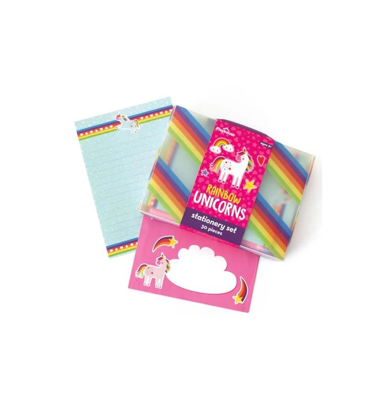 Cartoon Cute Unicorn Stationery Promotional Gift Notebook Set For Children