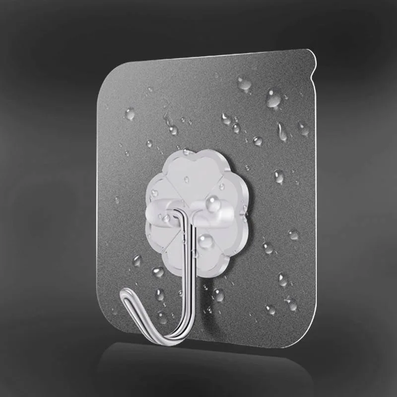 bathroom&kitchen wall organisation adhesive plastic door stainless steel hanger hook display wall hooks