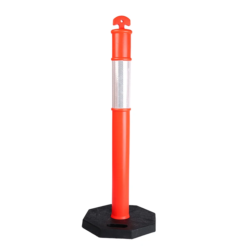 Custom High Reflective 6 KG Base T-Top Plastic Traffic Safety Bollard Delineator