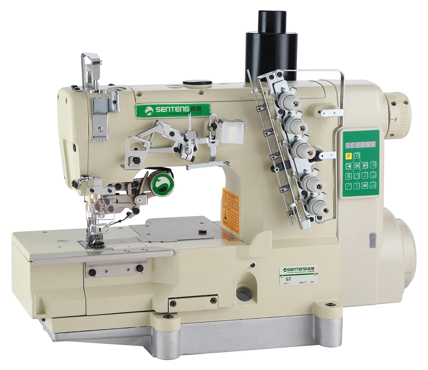Professional High Speed Automatic Direct Drive Flat Bed Interlock Industrial Sewing Machine For Sale