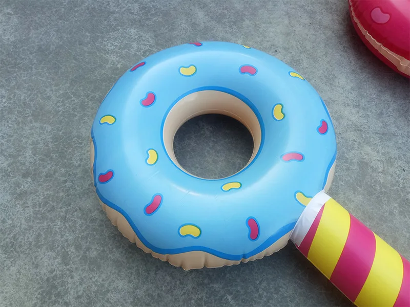 
Wholesale and custom advertising promotion PVC inflatable stick and cheering inflatable Donut sticks toy 