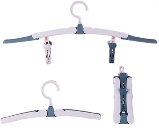 6pcs Portable Travel Folding Clips Outdoor Car Accessories Expandable Pet Dog Clothes Hanger